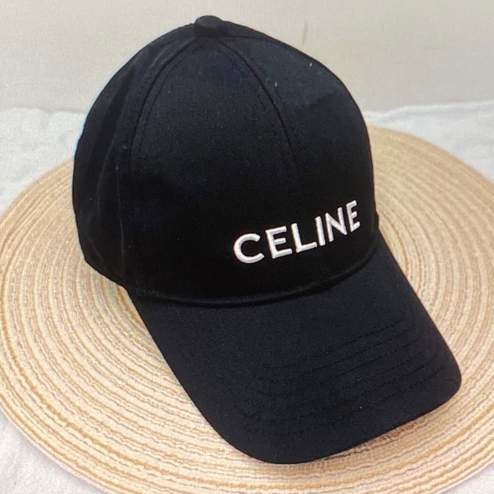 Celine Black and Tan Cap